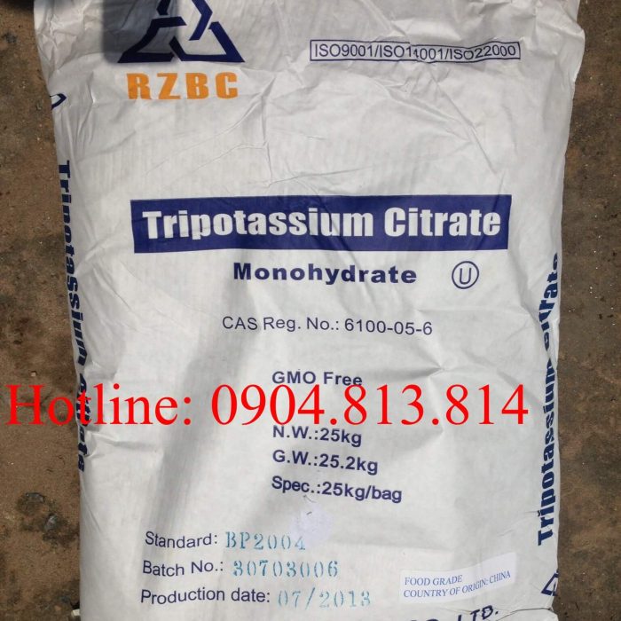 Kali citrat – K3C6H5O7 – Tripotassium citrate