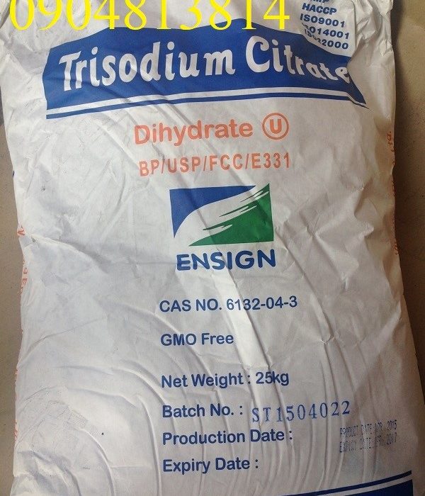 Natri citrat  – Na3C6H5O7 – Sodium citrate